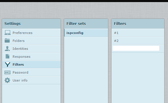 Roundcube server side filtering